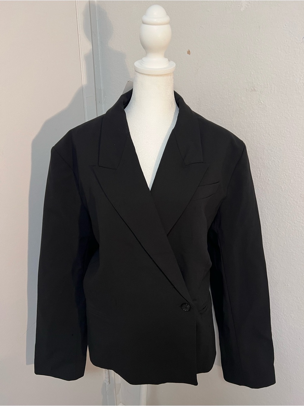 Zara Black Tailored Blazer Jacket